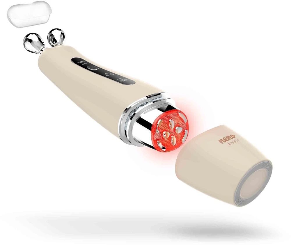 NNB „Neno Beauty NENO AURI“ – PAŽANGUS PRIETAISAS, PALAIKYDANČIS RAUMENŲ STIMULIACIJĄ, NATŪRALIAM VEIDO STANGRINIMUI IR KONTŪRUOJIMUI, NAUDOJANT EMS IR RF TECHNOLOGIJĄ.
