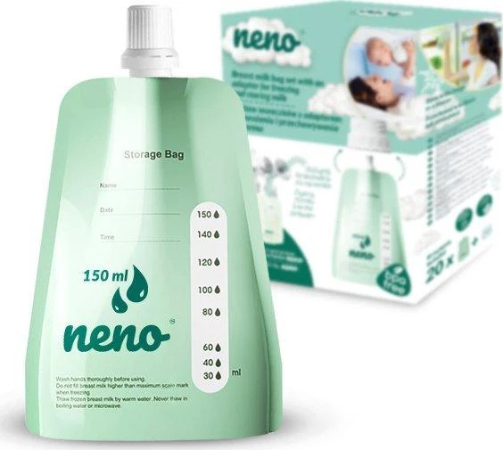 Neno pieno maišeliai su matavimo skale