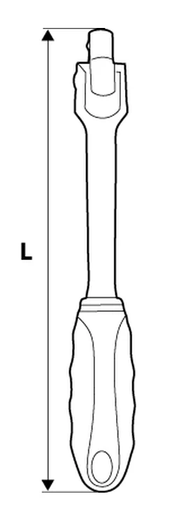 Rękojeść Rankena su 1/2 colio jungtimi, 250 mm