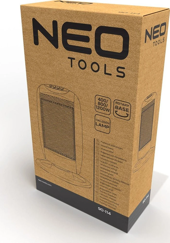 Neo Tools Halogeninis infraraudonųjų spindulių šildytuvas 400/800/1200W