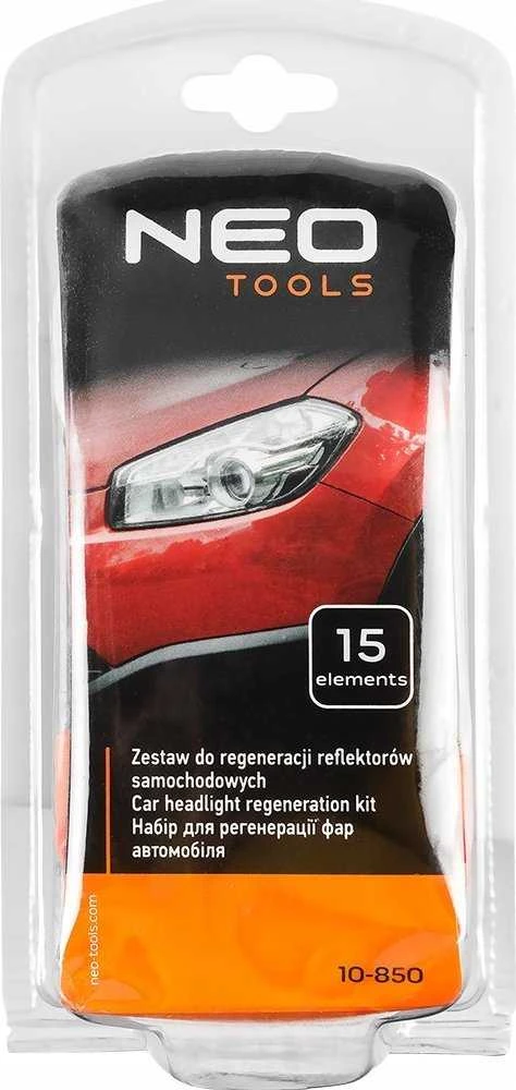 Zestaw Rinkinys Automobilio priekinių žibintų restauravimo rinkinys, 15 dalių