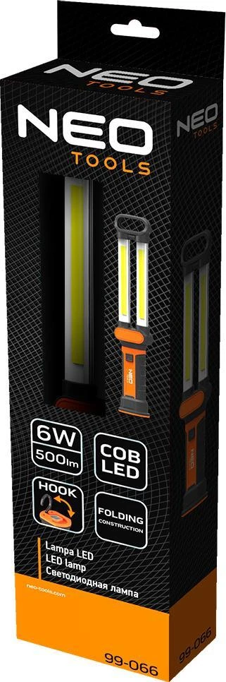 Neo Tools Lampa 500 lm COB LED įkraunamas dirbtuvių šviestuvas