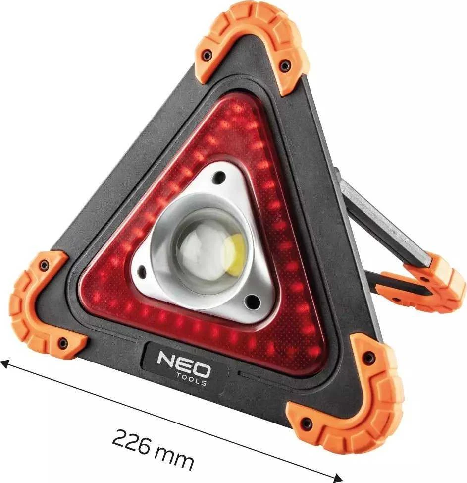 Lampa Baterijos lemputė + įspėjamasis trikampis 2 viename