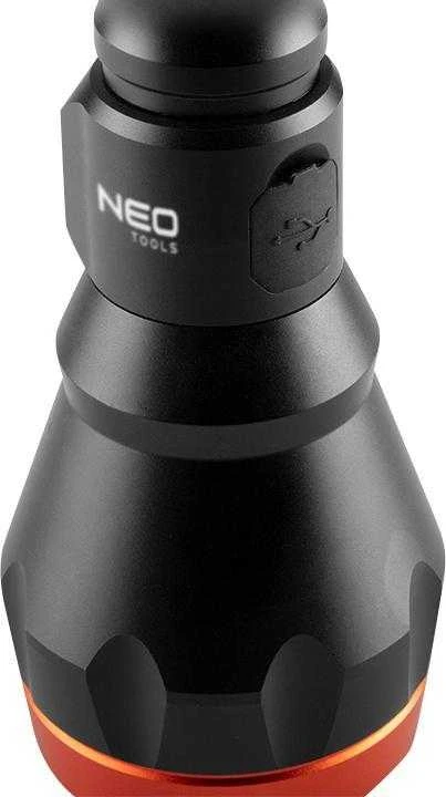 Neo Tools įkrovimo lempa, 1xled, 1x4000 mah, usb, 10w, 4 apšvietimo režimai