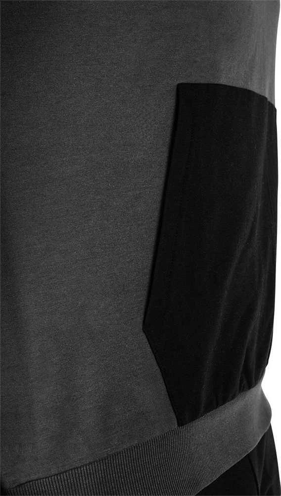 Bluza, COMFORT džemperis, pilkas ir juodas, XL dydis