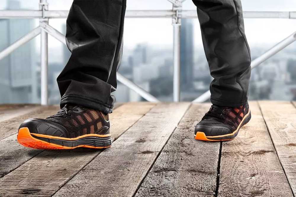 Półbuty Darbiniai batai Neo S1, juodi/oranžiniai
