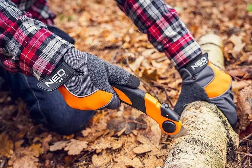 Rękawice Darbinės pirštinės, pilno grūdo kiaulės oda, neoprenas, 10"