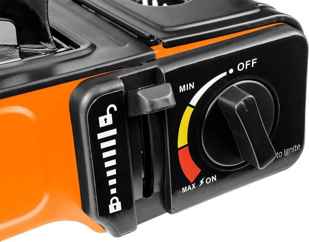 Dujinė viryklė NEO 20-050, 2.1 kW, su piezo uždegimu ir liepsnos reguliavimu