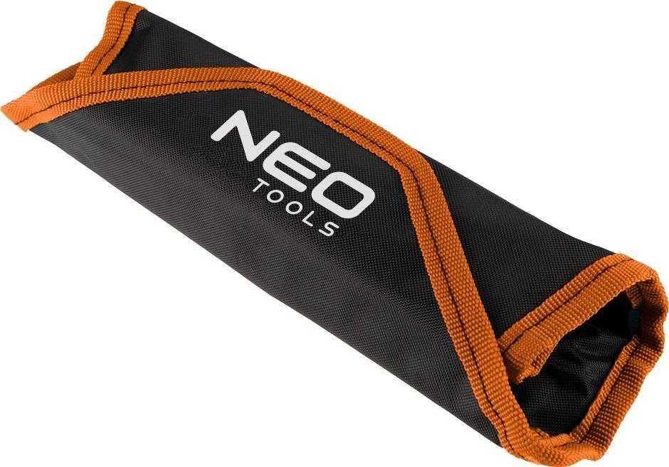Neo Tools Klucze Dvipusiai atviri raktai, itin ploni, 5,5 x 27 mm, 8 vnt. rinkinys, medžiaginis dėklas
