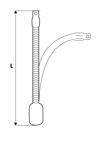 Przedłużka Galvutės 1/2" 180mm