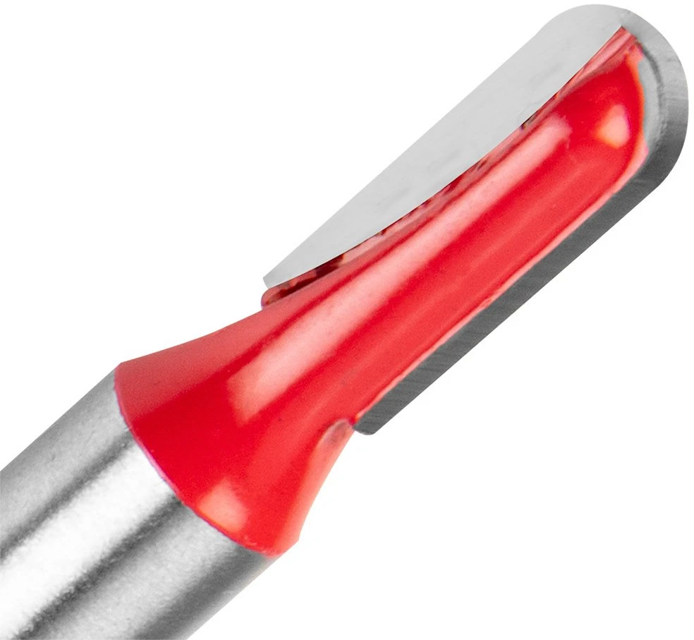 Ilgas U formos griovelių freza, TCT, 6,35 x 15,5 mm, 8 mm kotas