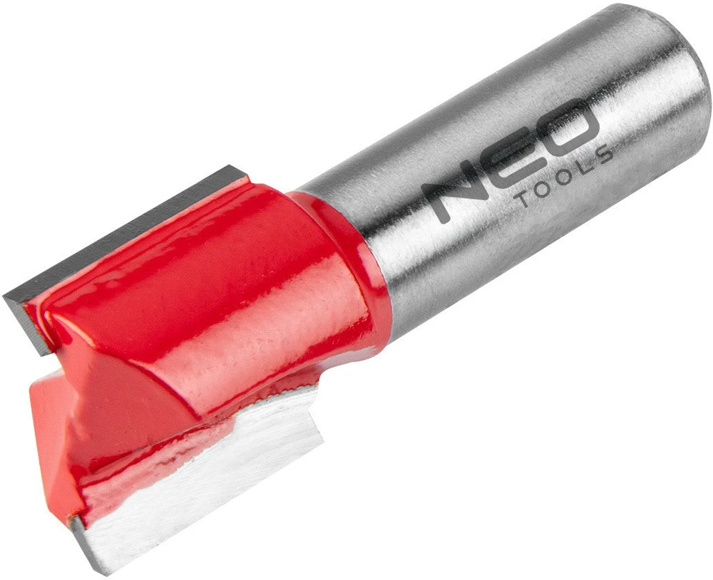 Dviejų griovelių galinis freza, TCT, 20 x 19 mm, 8 mm kotas