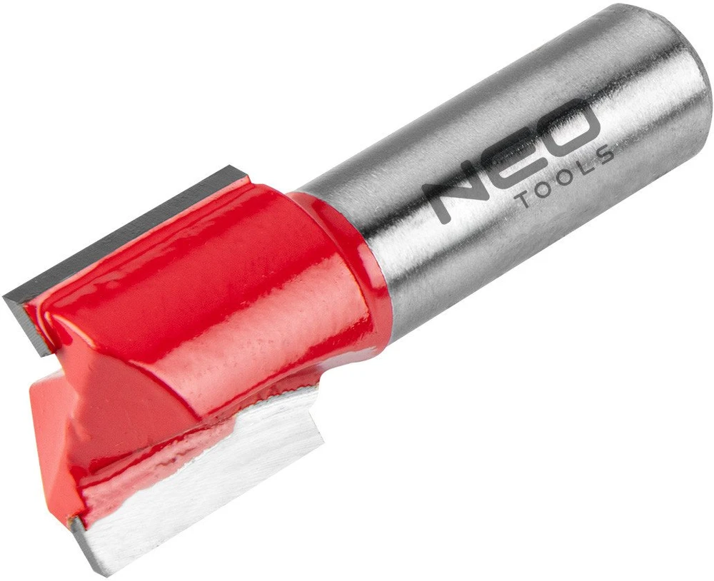 Dviejų griovelių galinis freza, TCT, 20 x 19 mm, 12 mm kotas