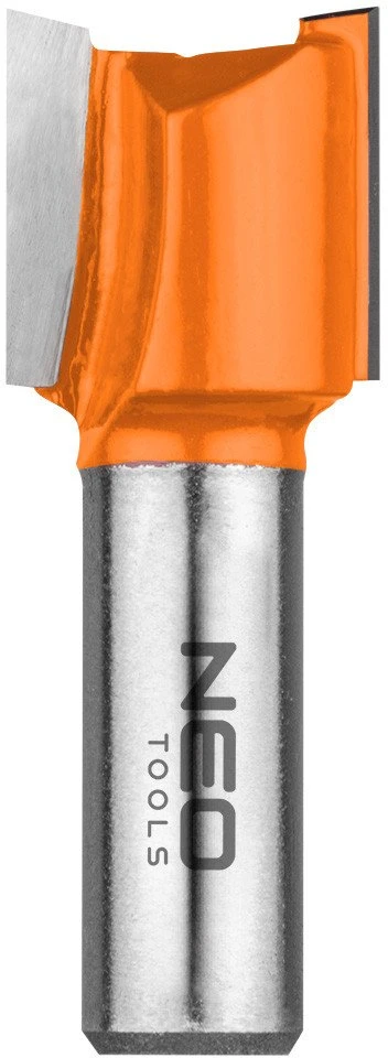 Dviejų griovelių galinis freza, TCT, 20 x 19 mm, 12 mm kotas