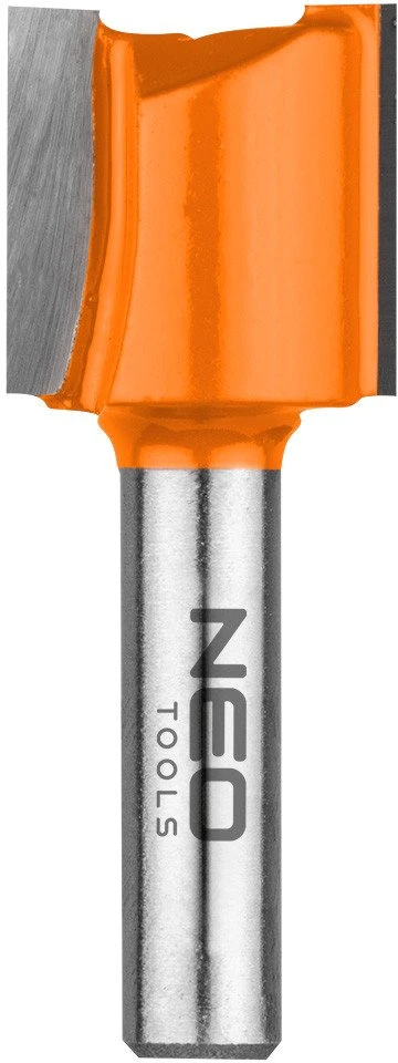 Dviejų griovelių galinis freza, TCT, 20 x 19 mm, 8 mm kotas