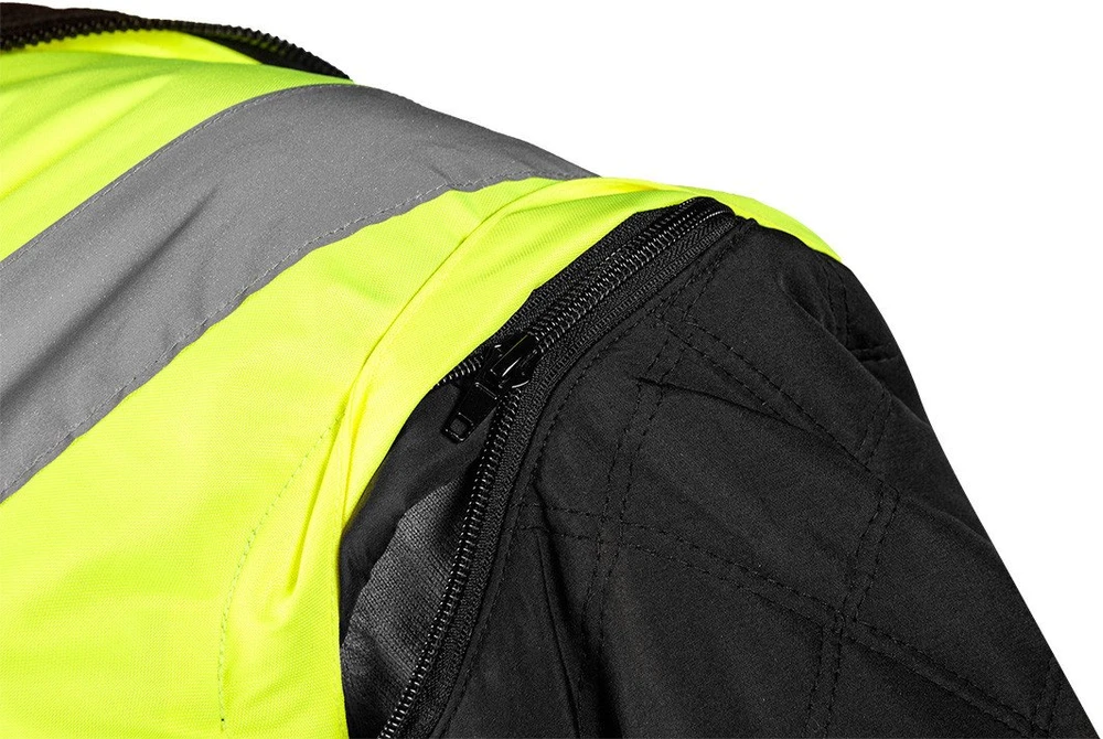 Neo Tools Striukė Gerai matoma 5 viename darbo striukė, izoliuota, geltona, M dydis