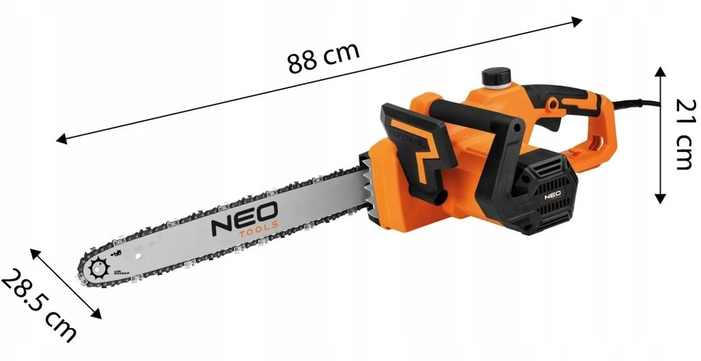 Neo Tools pjūklas 2200 W grandininis pjūklas, 457 mm pjovimo juosta