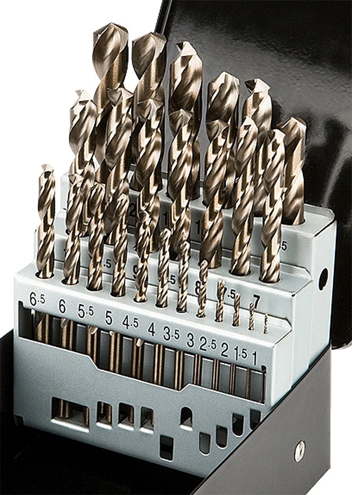 Grąžtas Neo Tools Wiertła HSS-Co metalo grąžtai 1,0–13,0 mm, 25 vnt. rinkinys