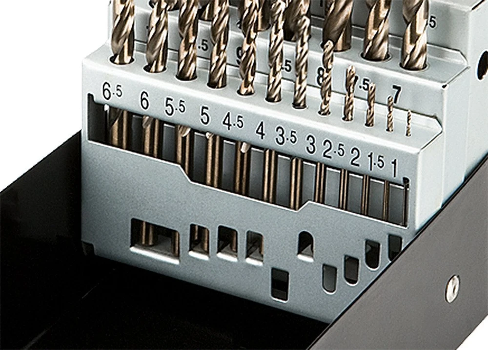 Grąžtas Neo Tools Wiertła HSS-Co metalo grąžtai 1,0–13,0 mm, 25 vnt. rinkinys