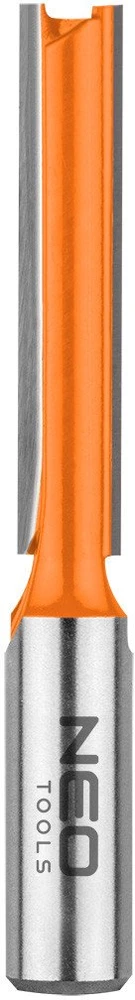 Ilgas dviejų griovelių galinis freza, TCT, 10 x 50 mm, 12 mm kotas
