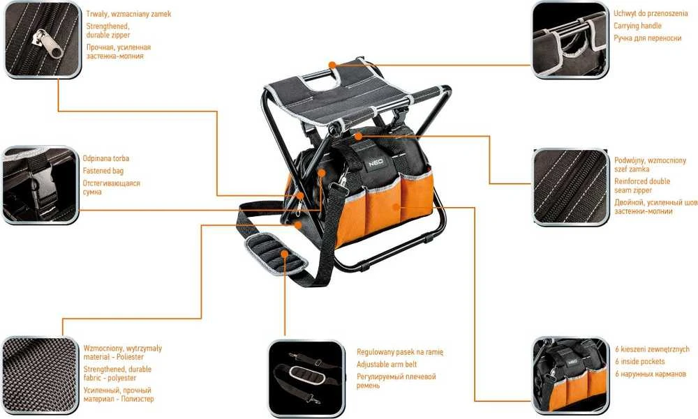 Neo Tools Įrankių krepšys su kėde Neo 84-306