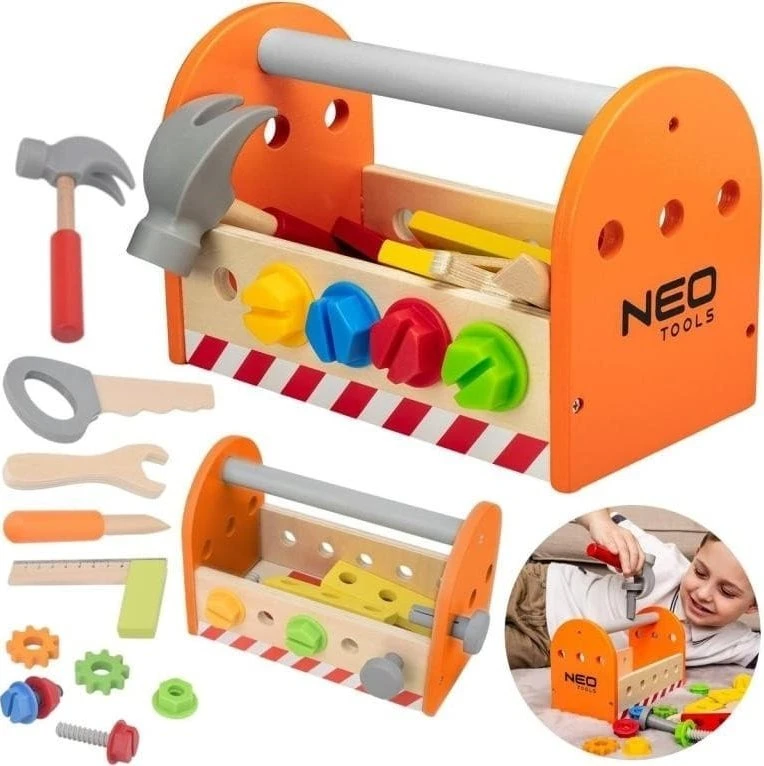 Neo Tools Neo Įrankių rinkinys drewnianych vaikams (GD022)