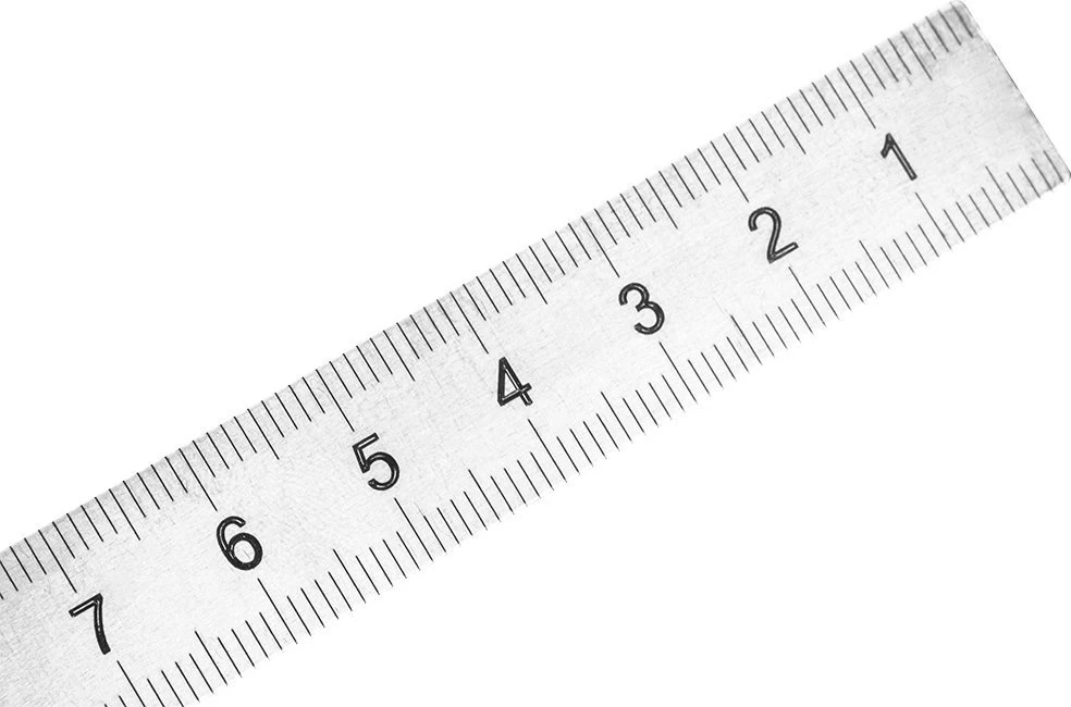 Kątomierz Nerūdijančio plieno matlankis su liniuote, 100 mm
