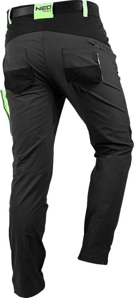 Neo Kelnės PREMIUM darbo kelnės, 4 kryptimis tempiamos, juodos, M dydis
