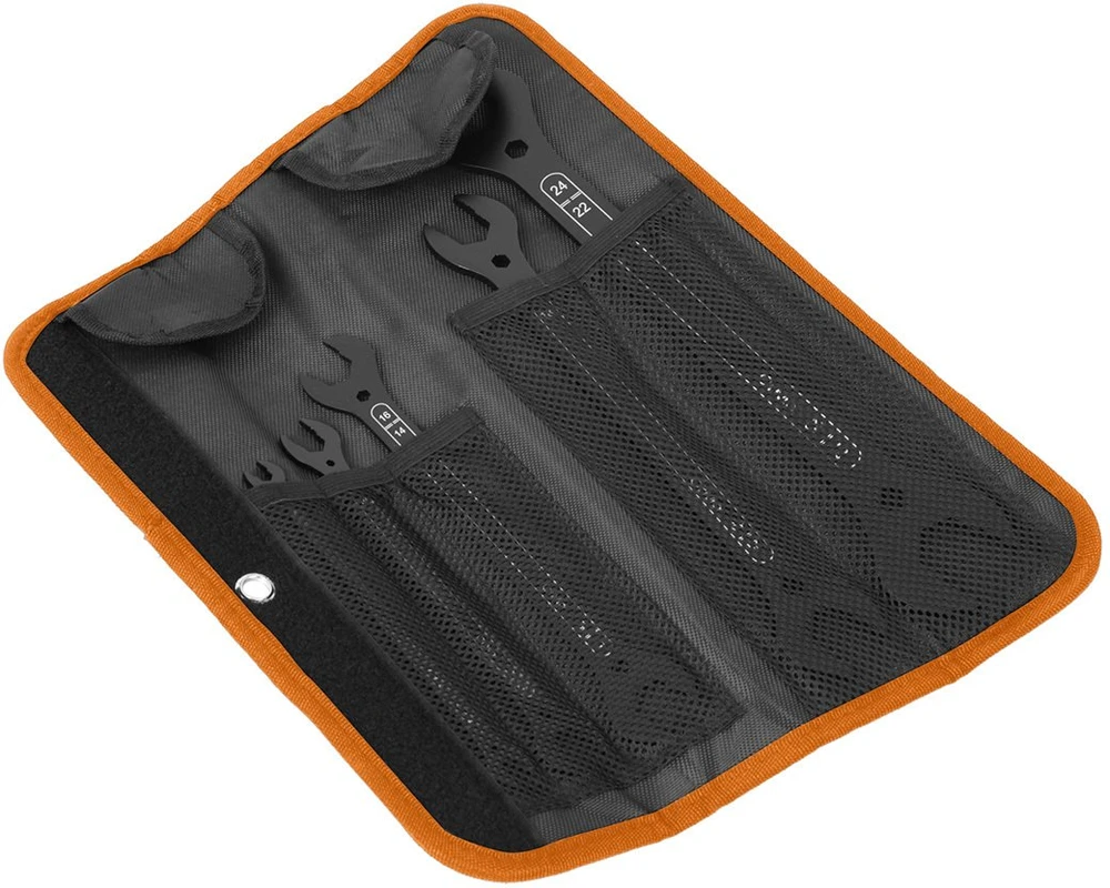 Neo Tools Klucze Dvipusiai itin ploni atviri veržliarakčiai, 4 viename, 6–27 mm (20 dydžių), 5 vnt. rinkinys.
