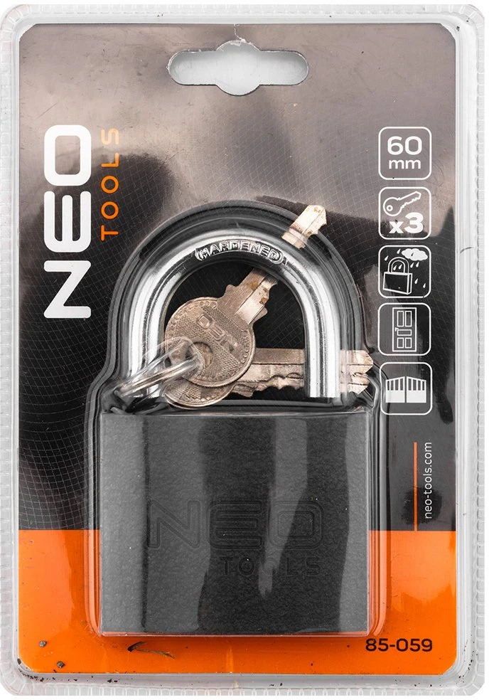 „Neo Tools“ 60 mm spyna, 3 raktai