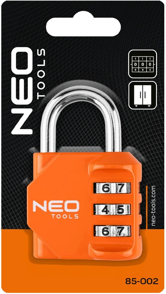 Neo Tools Spintelės spyna 66 x 43 x 22 mm