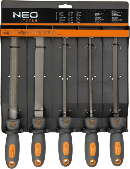 Pilniki, Dildžių rinkinys, 5 dildės, 200 mm