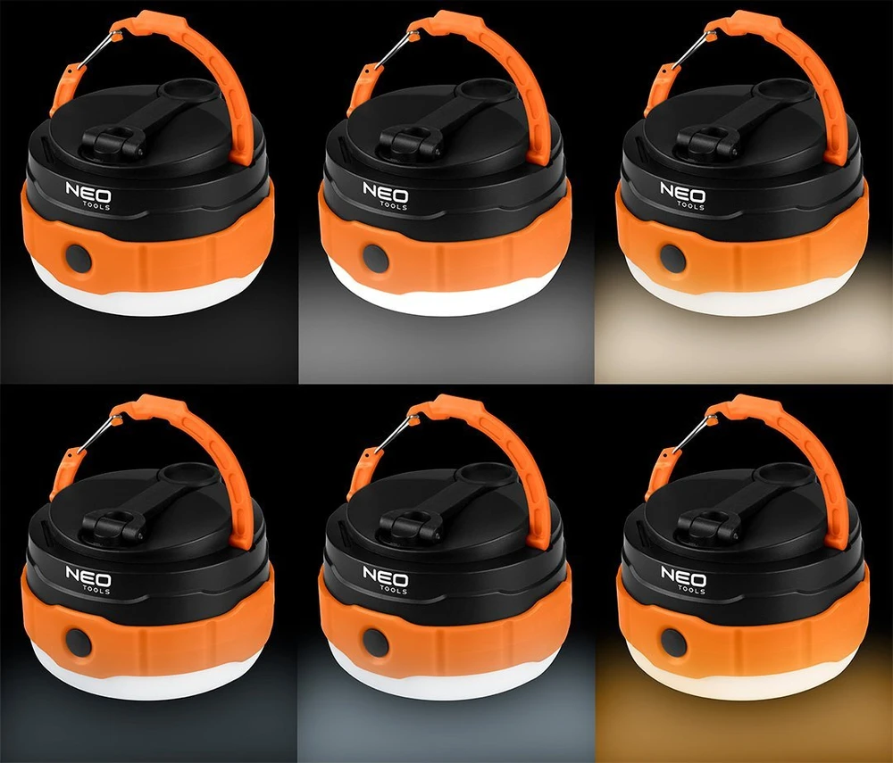 Lampa 3 viename kempingo lempa