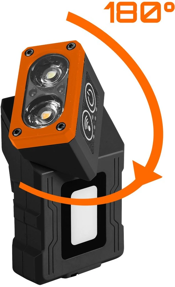 Lampa 500 lm įkraunamas priekinis žibintas su pagrindu