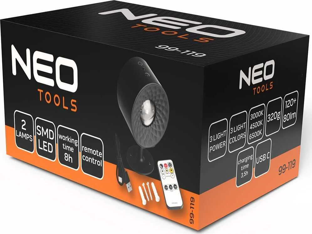 Lampa LED vidaus apšvietimas + nuotolinio valdymo pultas 2500 mAh