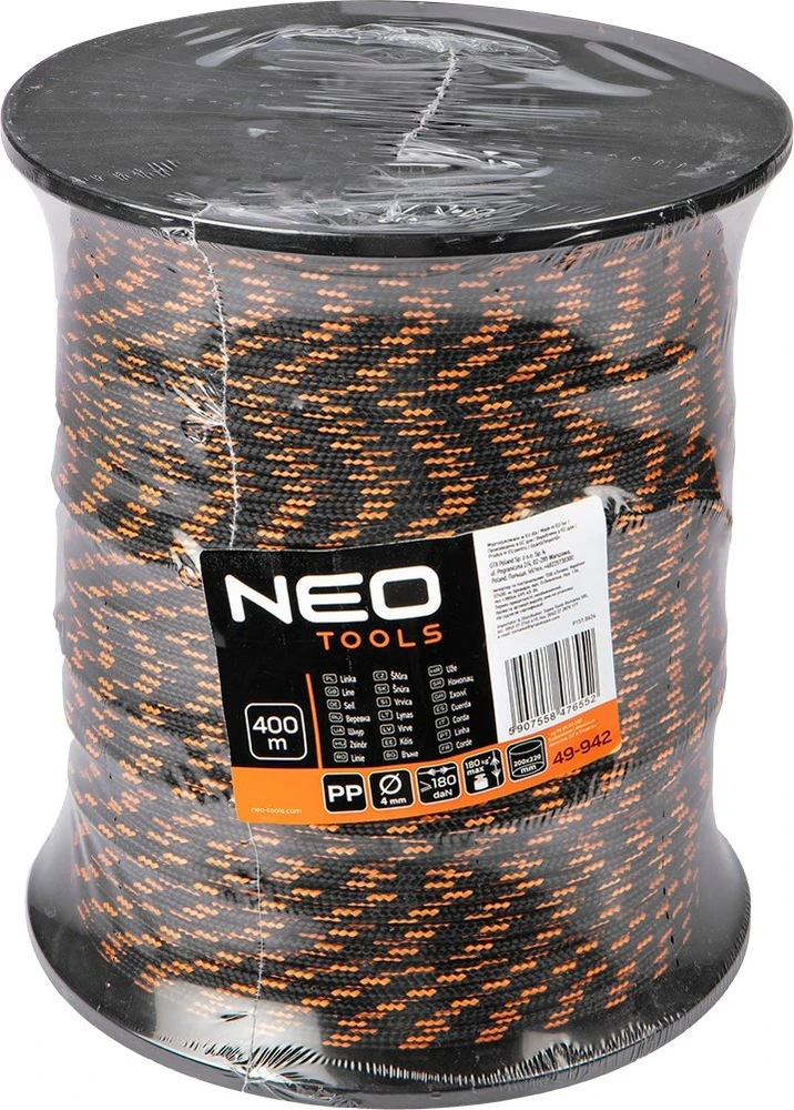Neo Tools Linka Pintinė polipropileno virvė, 4 skersmens, 400 m