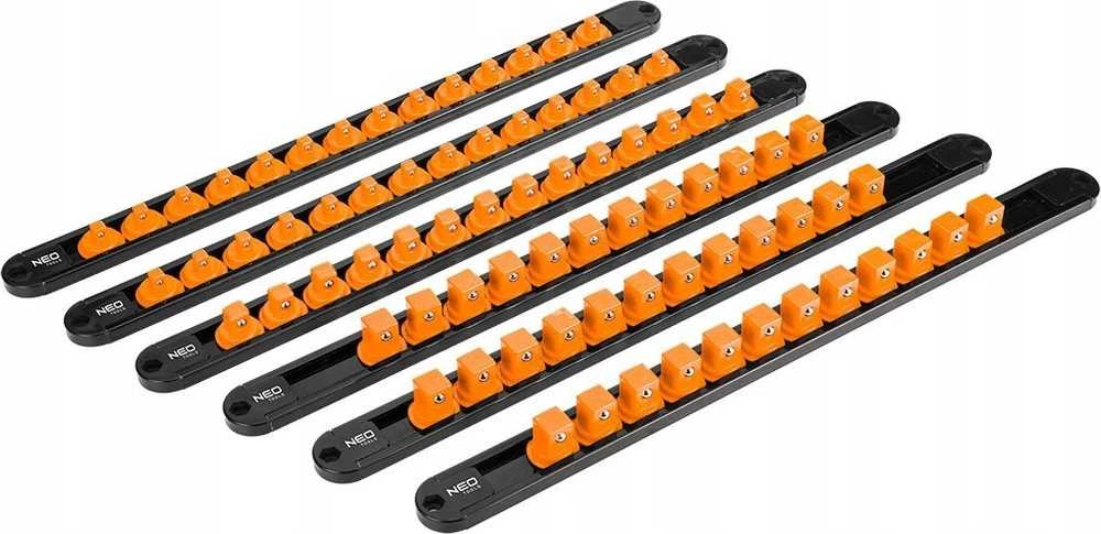 Uchwyty 1/4", 3/8", 1/2" galvučių laikikliai – 6 vnt. rinkinys