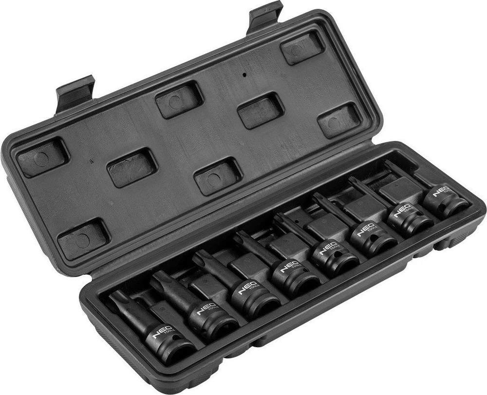 Zestaw Rinkinys 8 TORX smūginių galvučių rinkinys