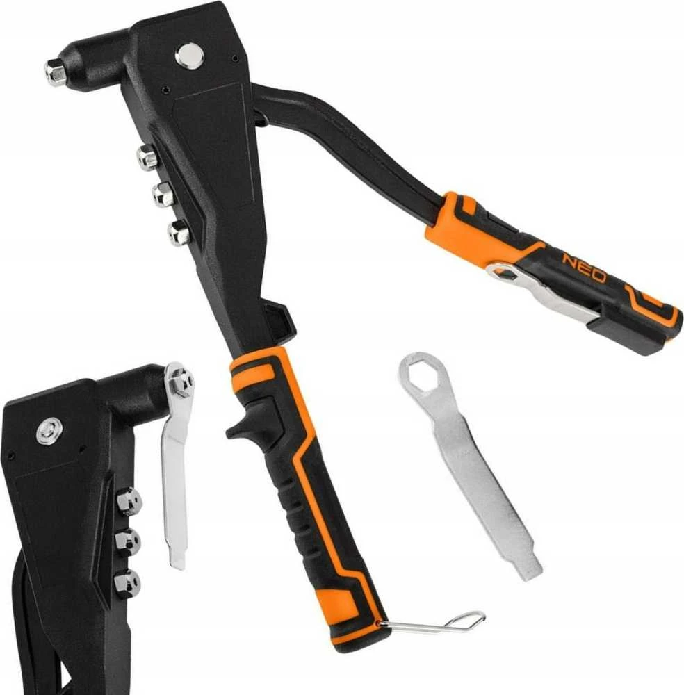 Neo Tools Kniedė plieninėms ir aliuminio kniedėms 2,4 / 3,2 / 4,0 / 4,8 mm
