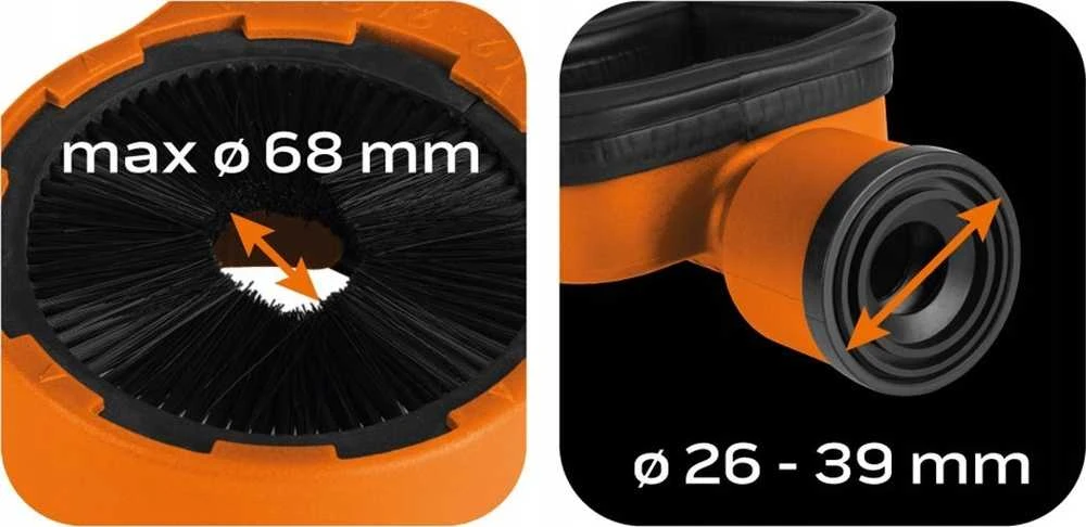 Odciąg Dulkių siurblio dulkių ištraukimas 70 mm
