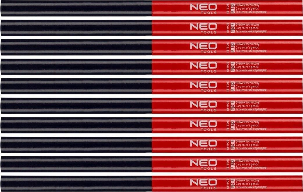 Ołówek Raudoni ir mėlyni techniniai pieštukai, 12 vnt.