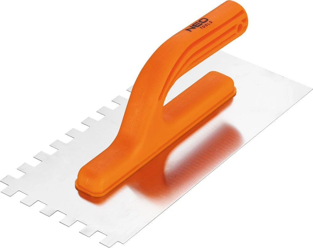 Paca Dantyta mentelė, 270 x 125 mm, dantys 10 x 10 x 10 mm, plastikinė rankena
