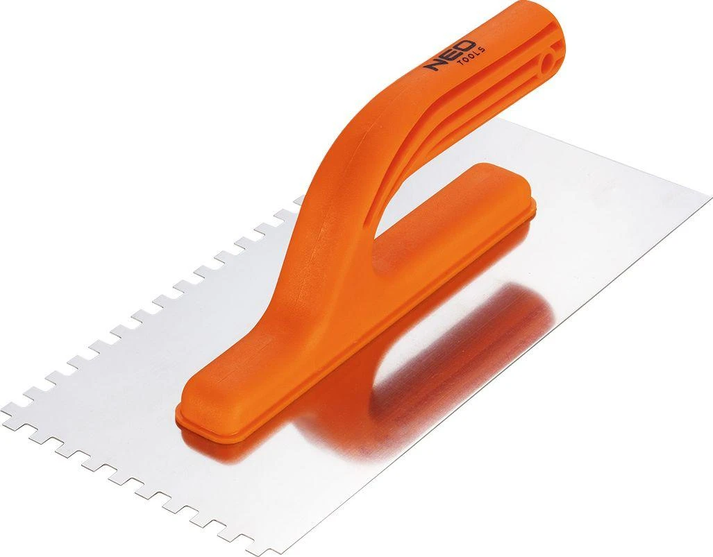 Paca Dantyta mentelė, 270 x 125 mm, dantys 6 x 6 x 6 mm, plastikinė rankena