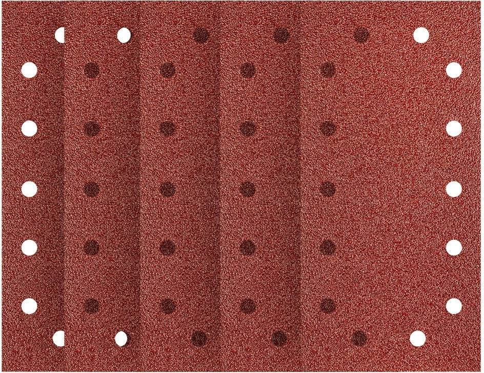 Papier Švitrinis popierius su lipdukais, 115 x 230 mm, P120, 5 vnt., su 14 skylių