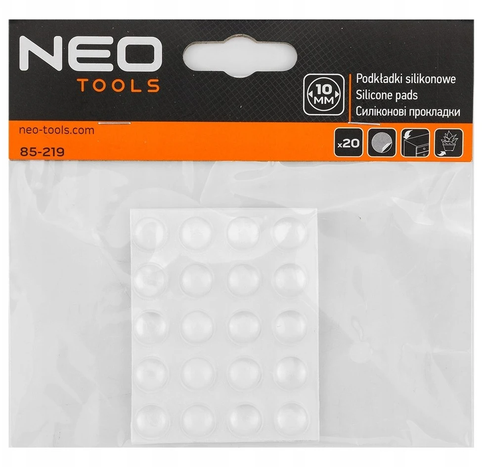 Podkładki Lipnūs silikoniniai įklotai 10 mm, 20 vnt.