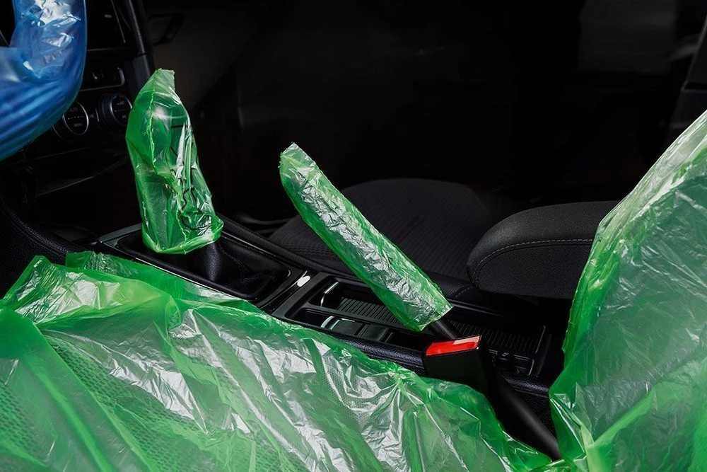 Neo Tools Dėklas- ECO 5 viename apsauginė folija (sėdynei, vairui, pavarų perjungimo svirčiai, rankiniam stabdžiui, kilimėliui) 200 vnt.