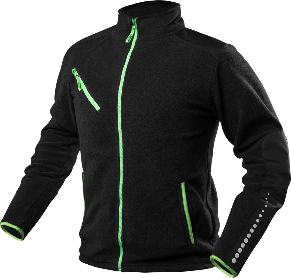Neo Tools Polar PREMIUM darbinis flisas, juodas, su Cordura sutvirtinimais, L dydis
