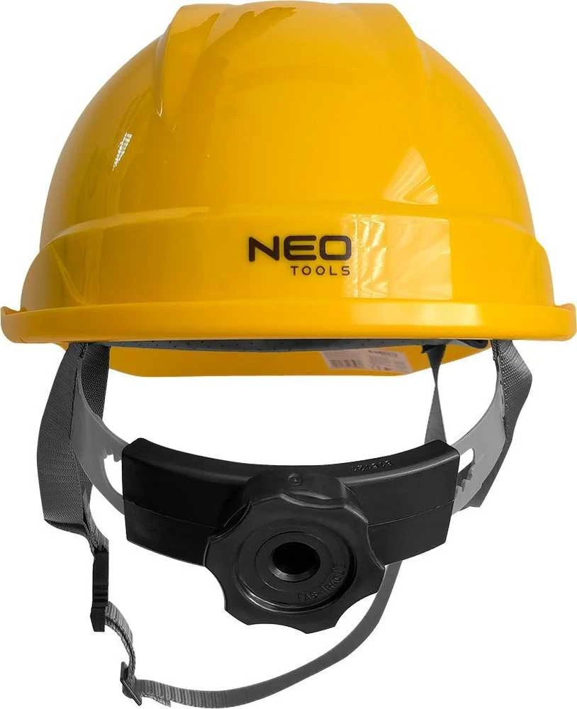 Pramoninis šalmas NEO 97-220 (geltonas, reguliuojamas 52-64 cm)
