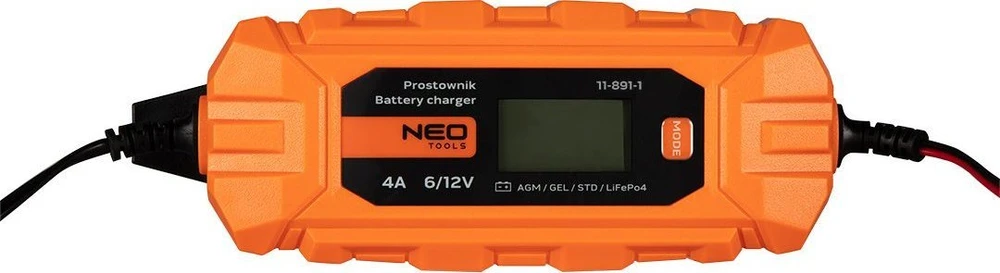 Neo Prostownik, Automatinis įkroviklis 4A/70W, 3-120Ah, rūgštiniams / AGM / GEL akumuliatoriams