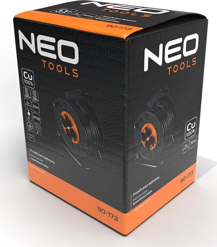Przedłużacz 30 m kabelio ritė, 3 x 2,5 mm2